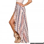SHFZ Womens Ethnic Print Maxi Skirt Wrapped Beach Bathing Suit Cover up Dress